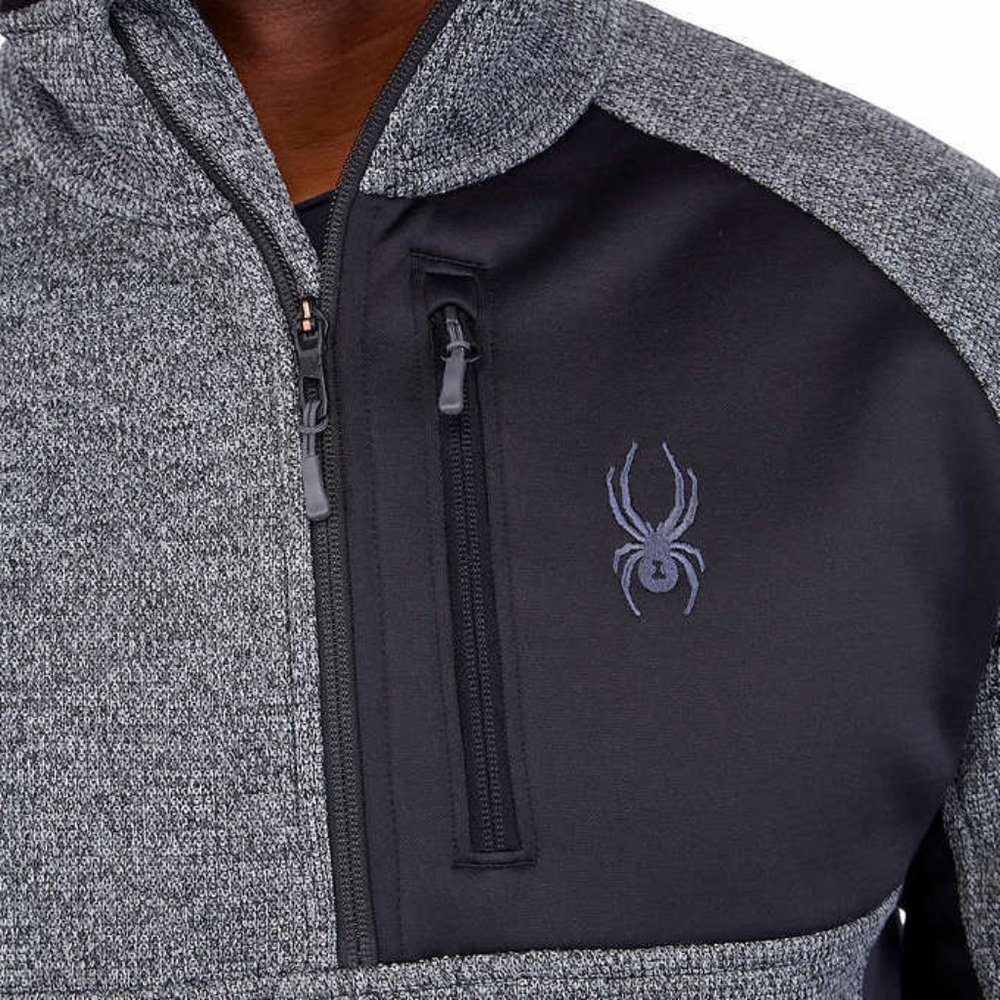 Spyder Men's Half Zip Sweater Gait Knit Pullover Jacket NWT - Picture 3 of 3